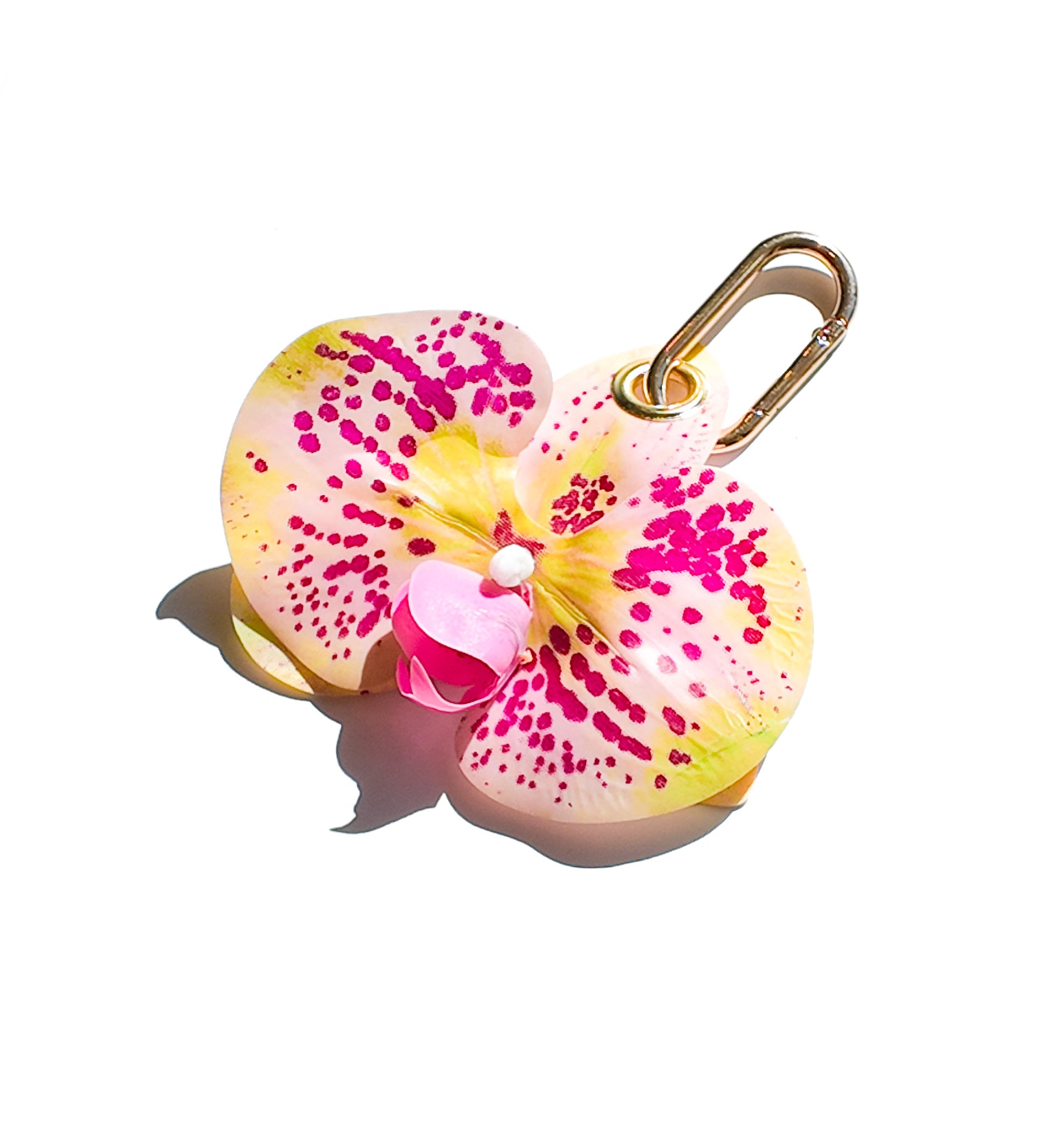 Polkadot Orchid Keychain