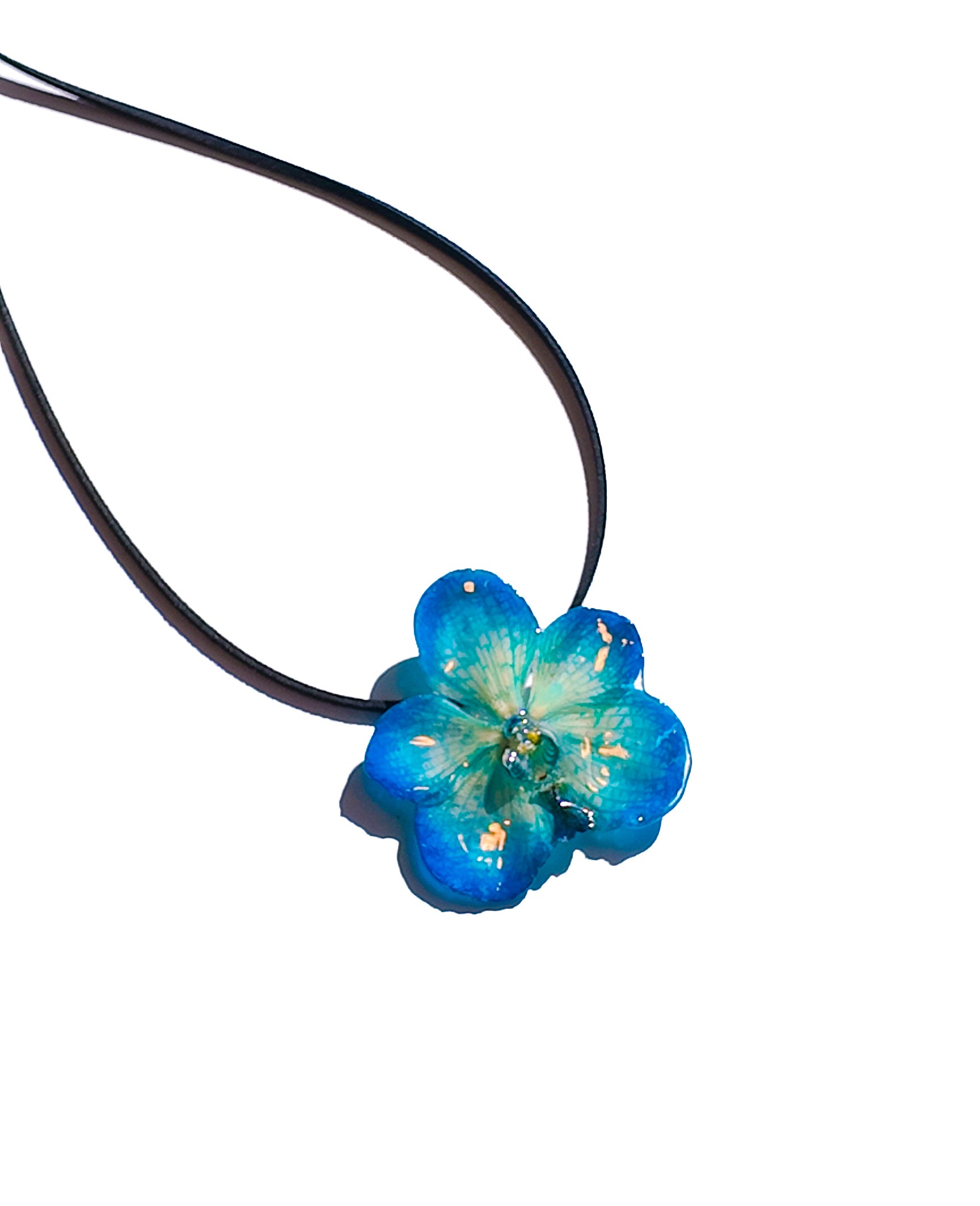 Blue Vanda Necklace