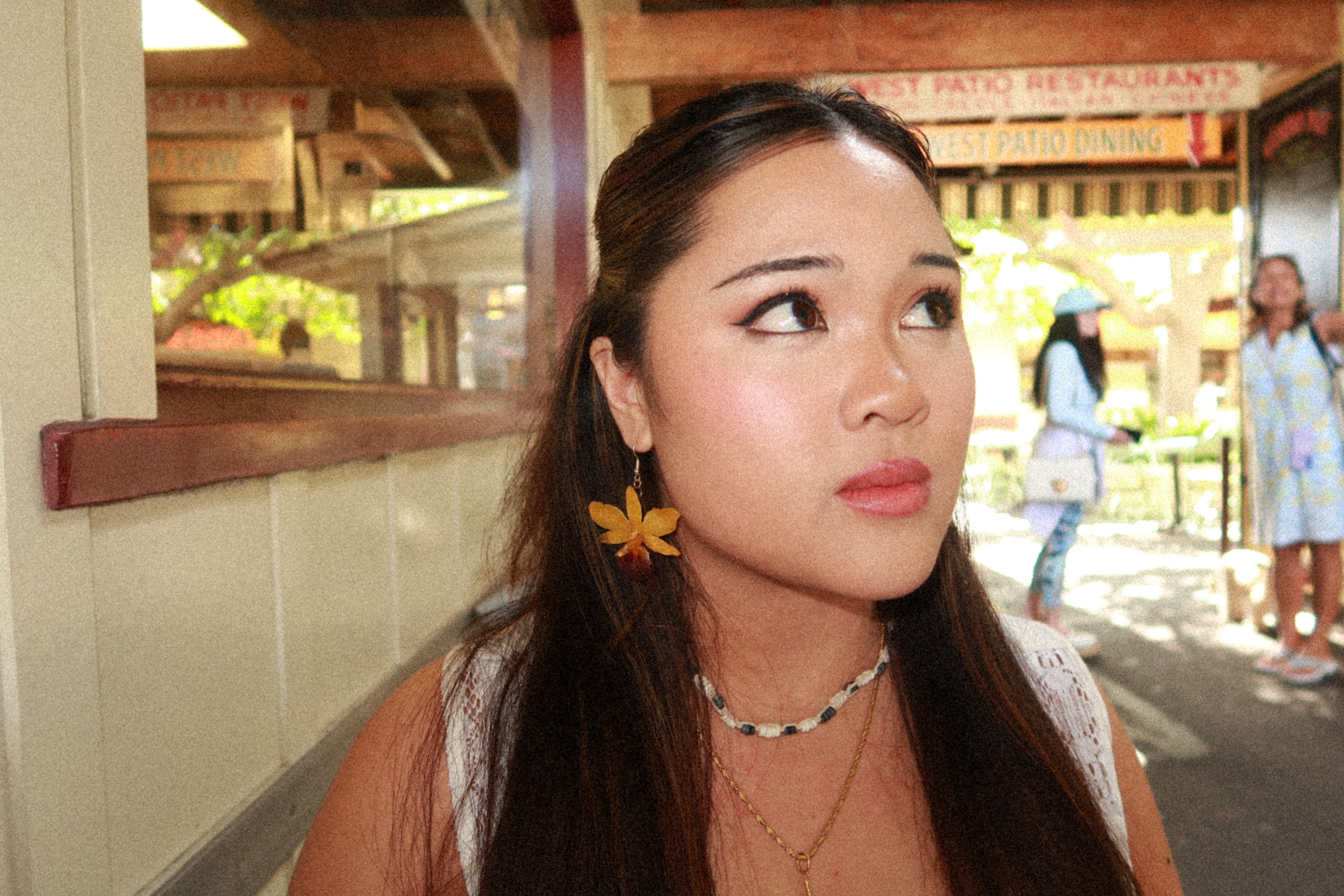 Real Orchid Earrings