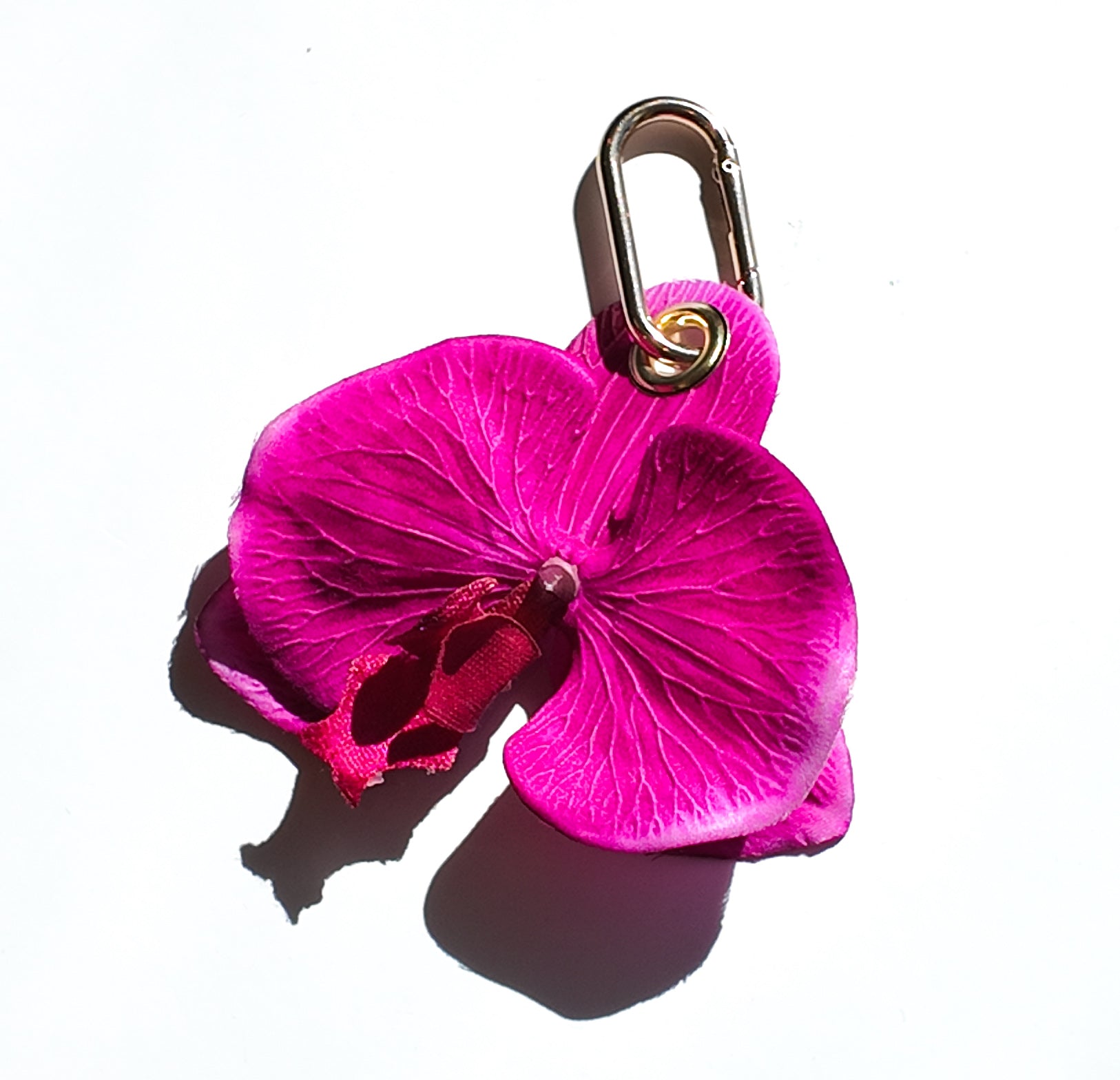 Pink Orchid Keychain