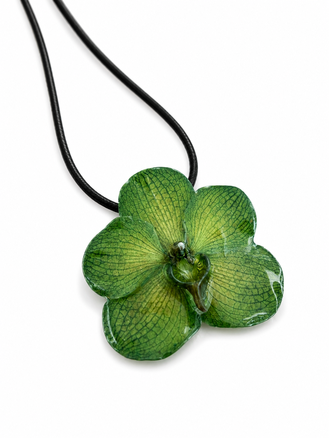 Real Orchid Necklace — Real Orchid Preserved in Resin