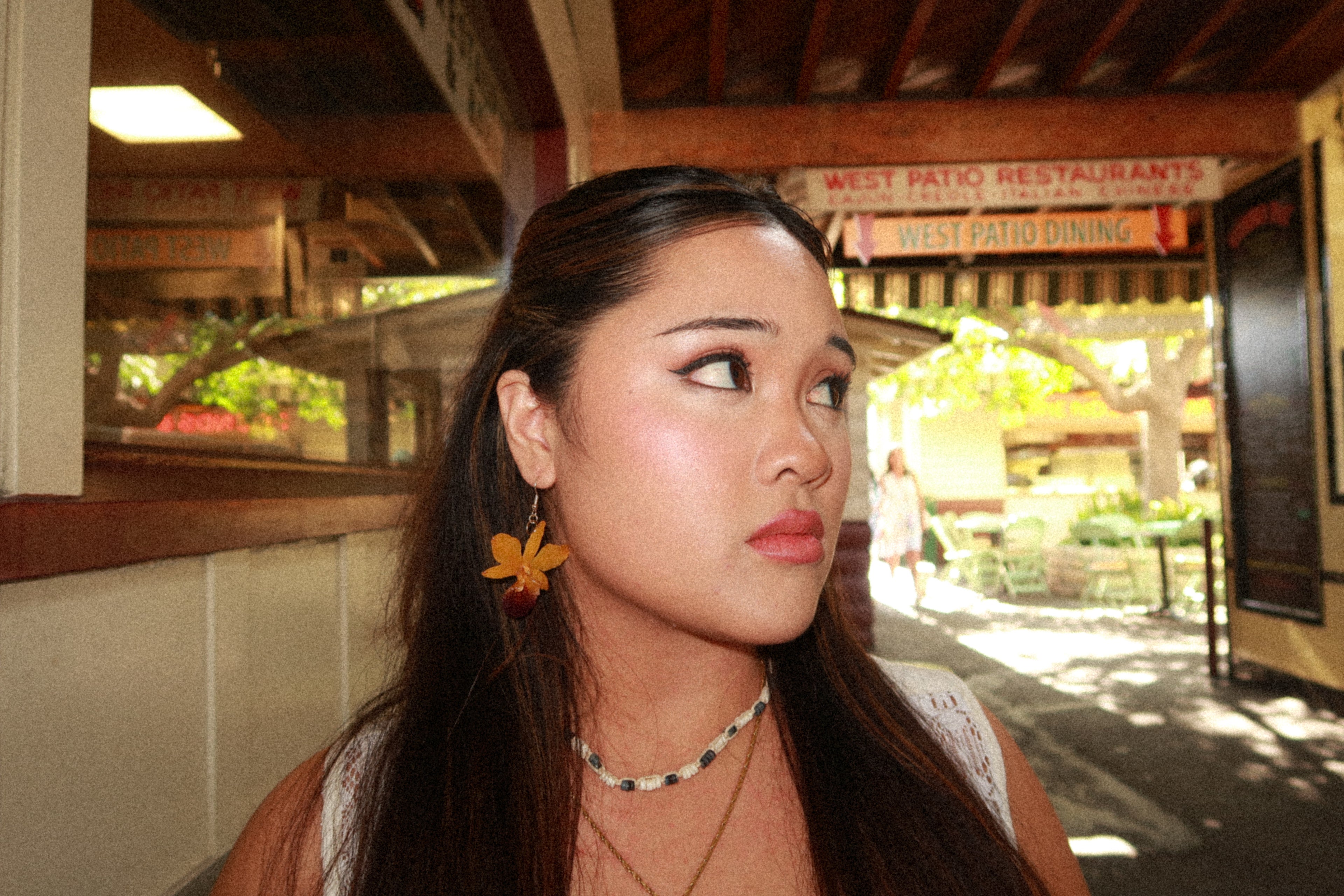 Real Orchid Earrings