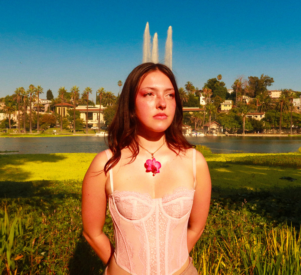 Pink Orchid – Necklace