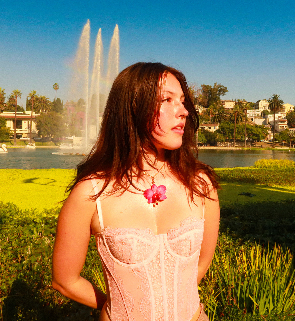 Pink Orchid – Necklace