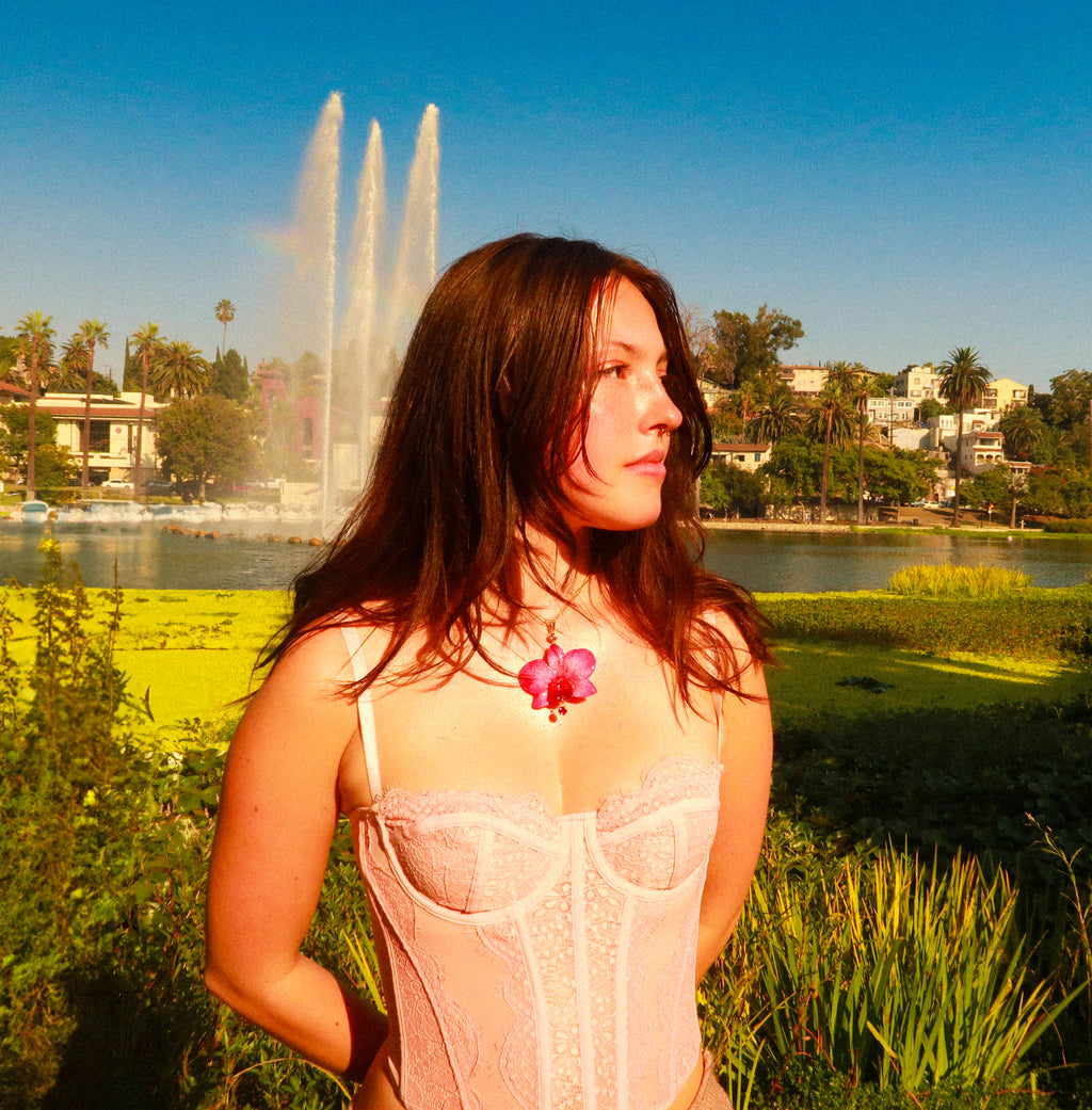 Pink Orchid – Necklace