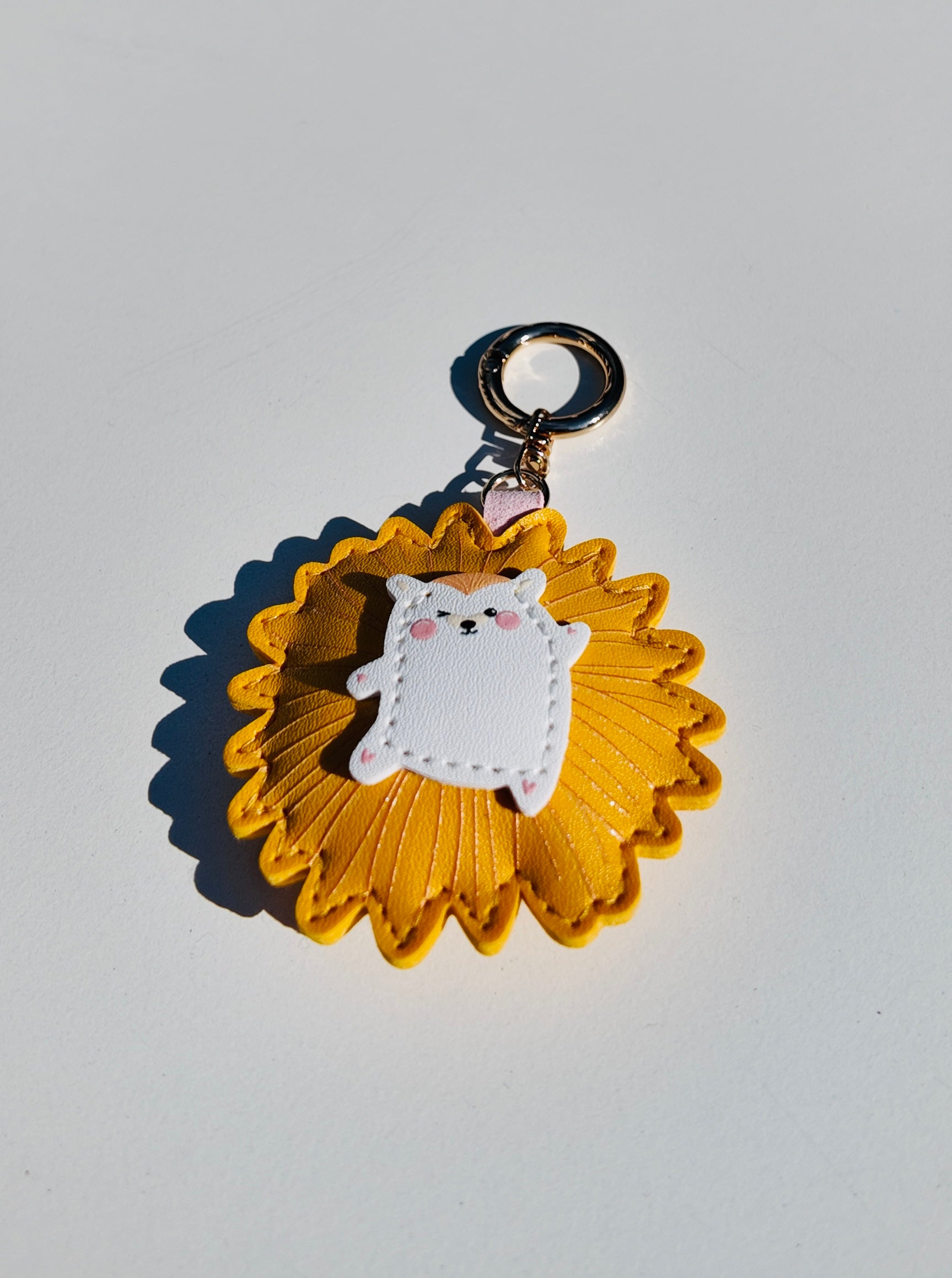Sunflower Bear Keychain