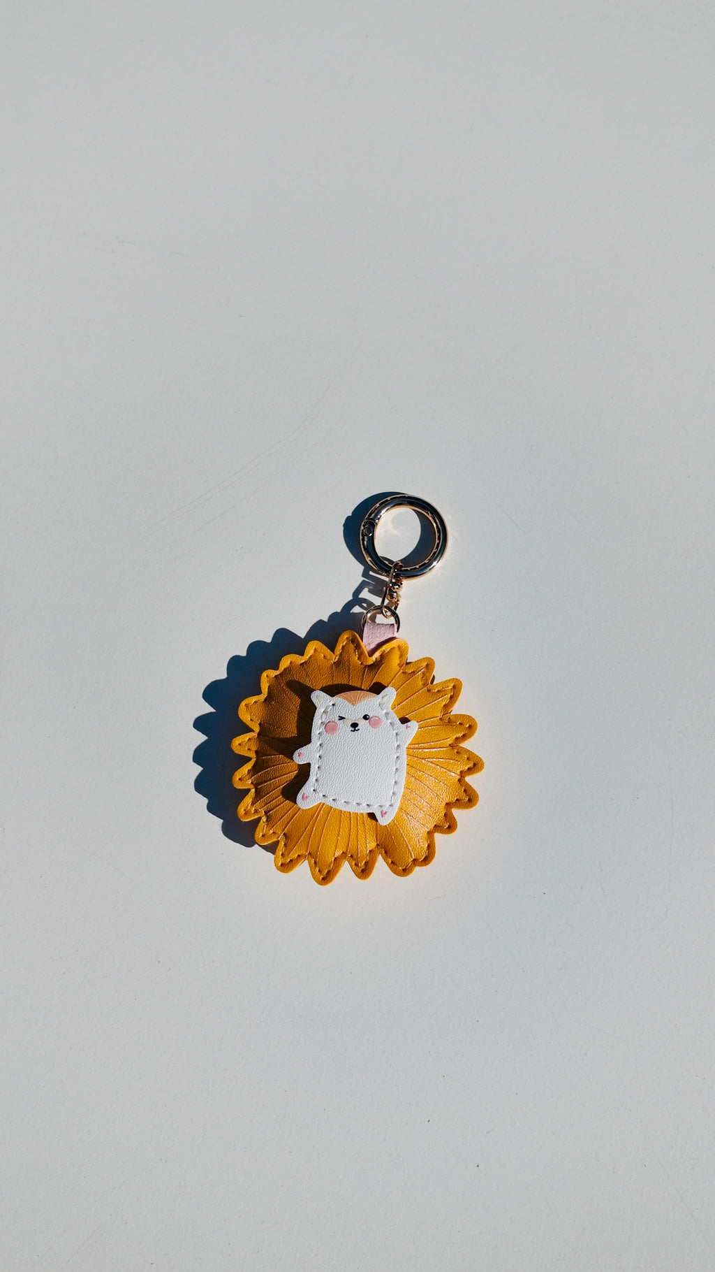 Sunflower Bear Keychain