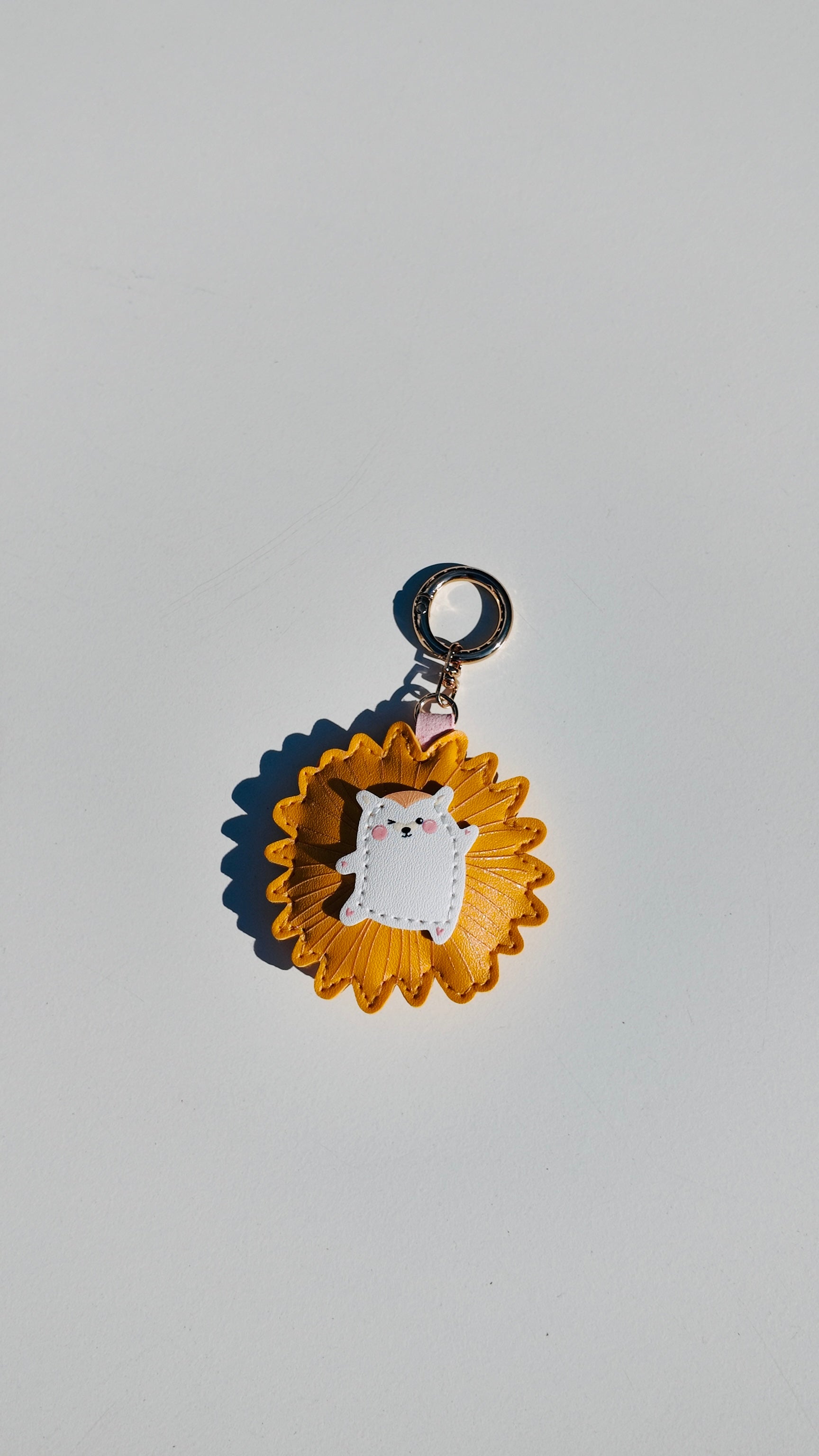 Sunflower Bear Keychain