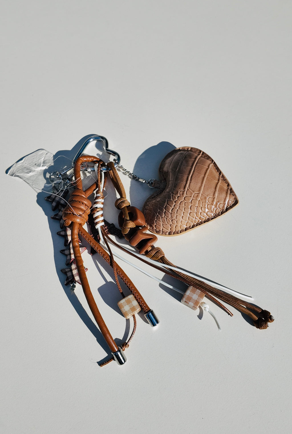 Brown Heart Keychain