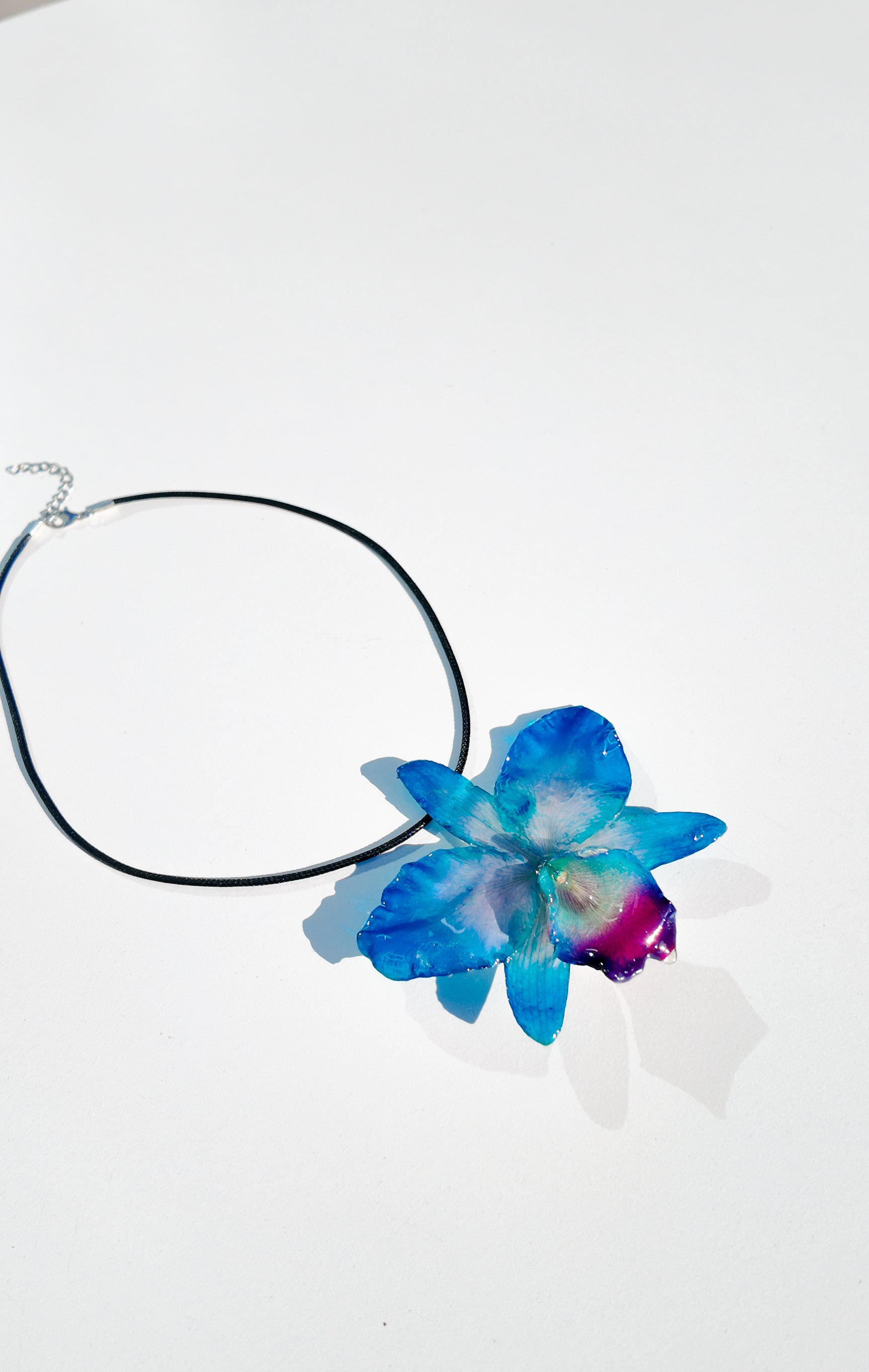 Blue Cattleya Necklace