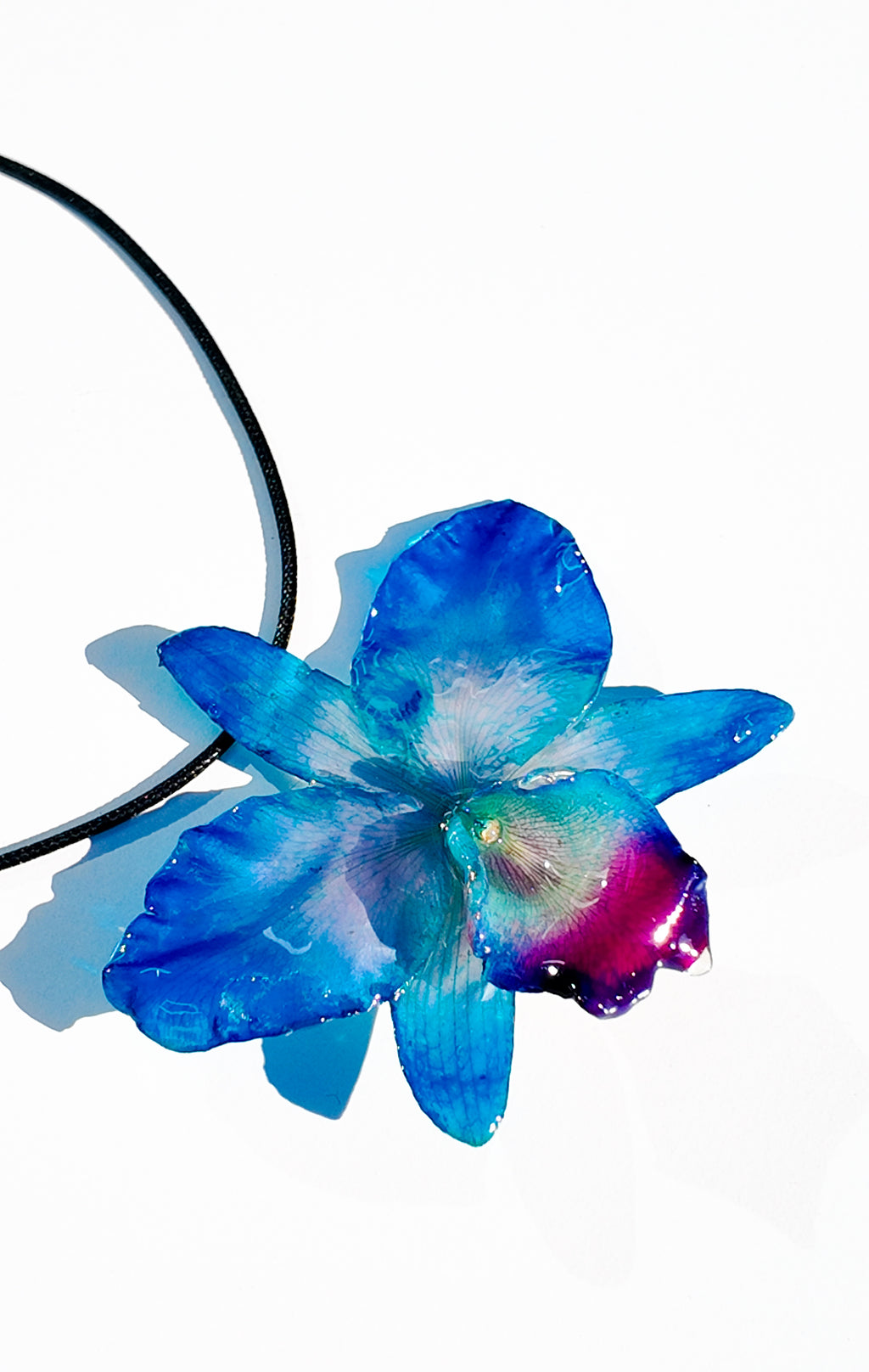Blue Cattleya Necklace
