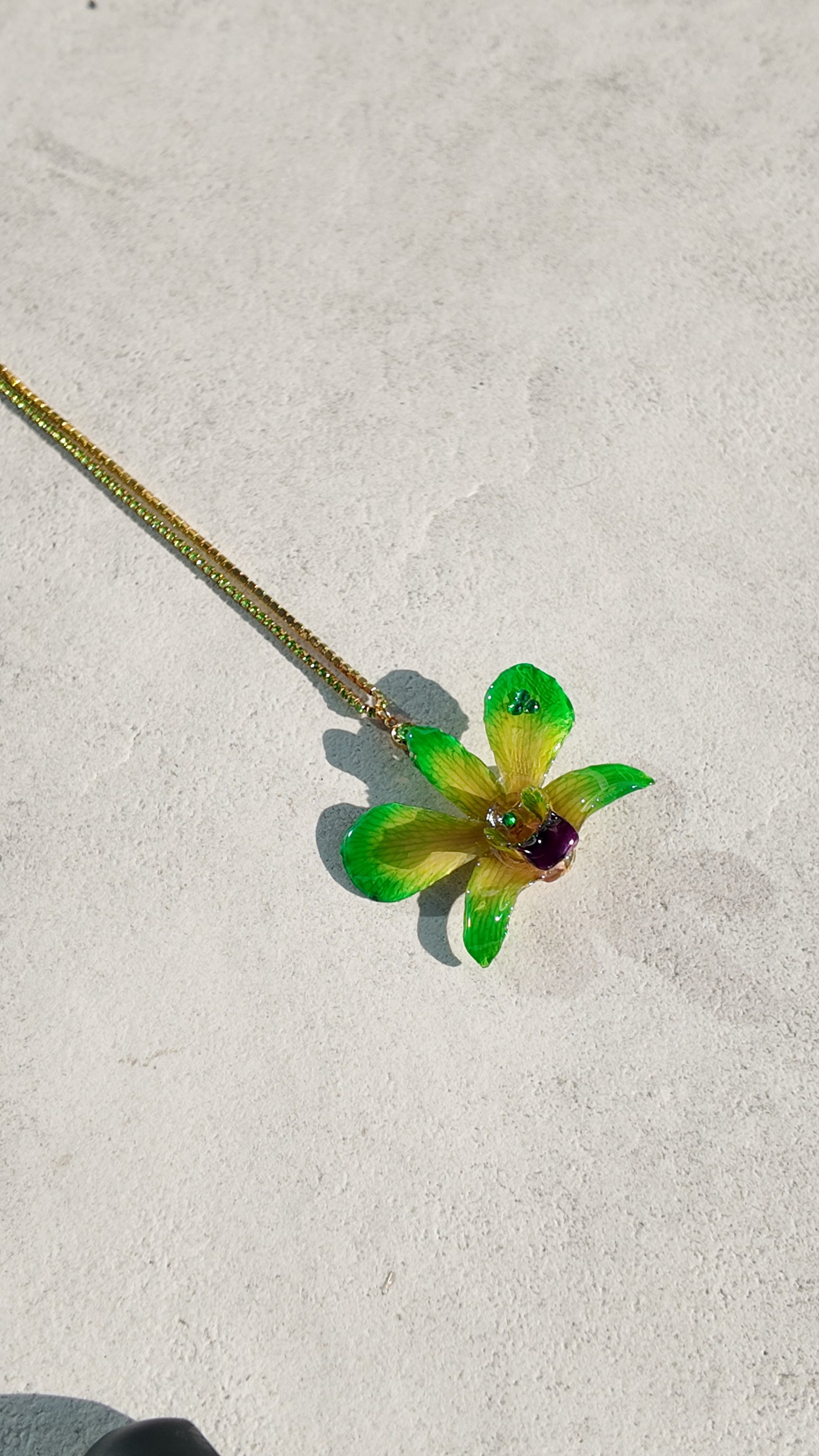 Bloom Dendrobium Necklace