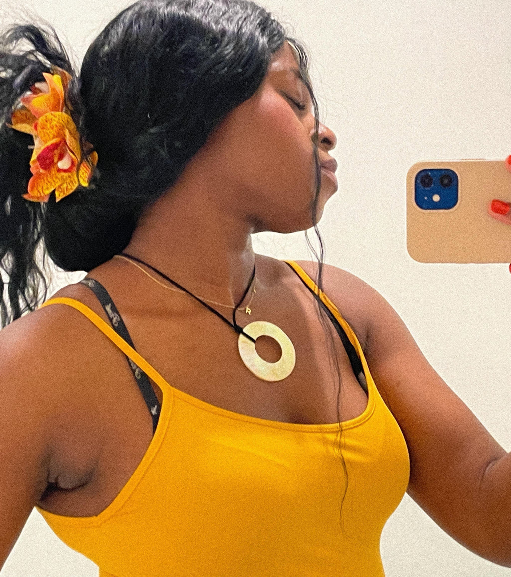 Spotted Sunset Orchid Hair Claw Clip