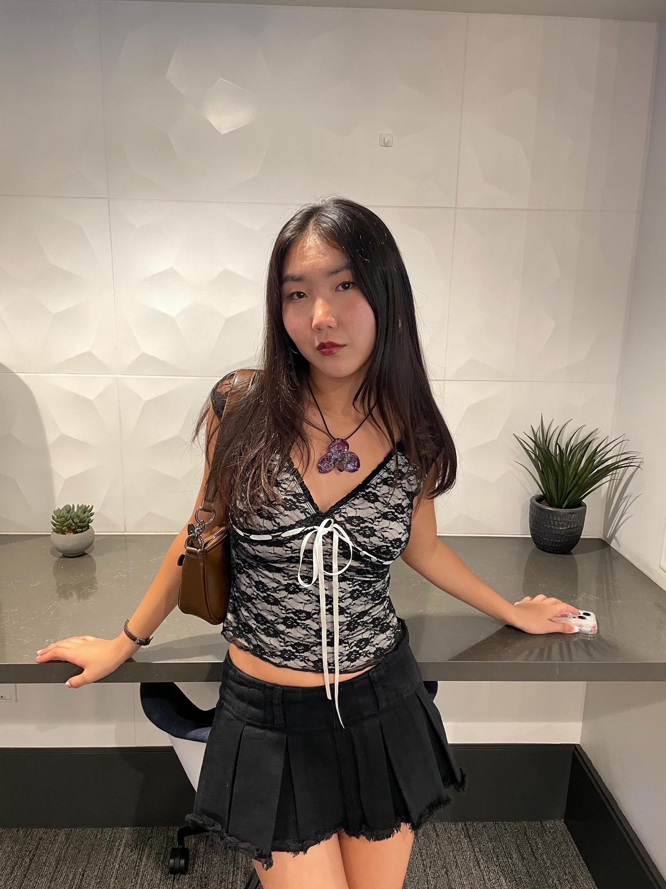 Bella Orchid on Black Cord - Real Orchid Preserved in Resin