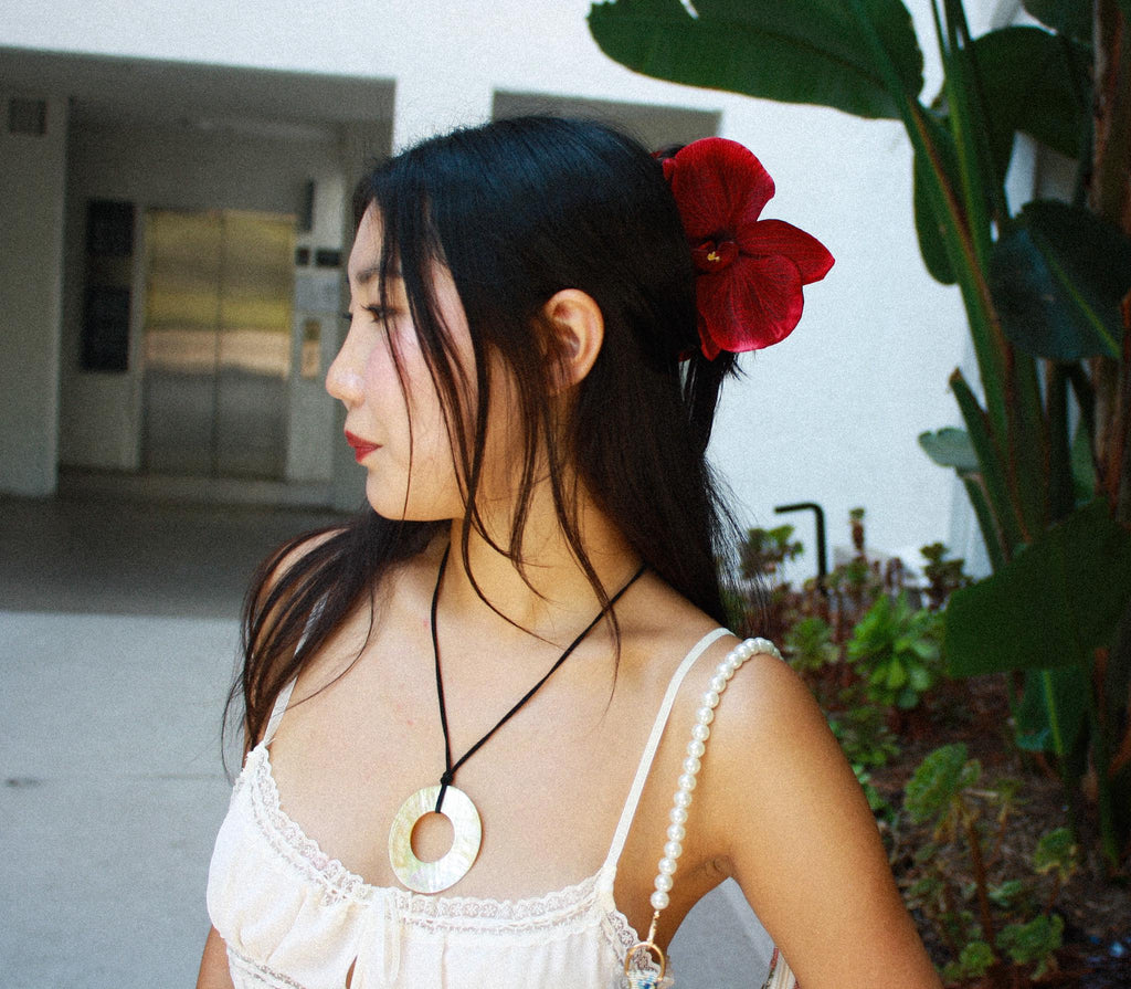 Orchid Hair Claw Clip