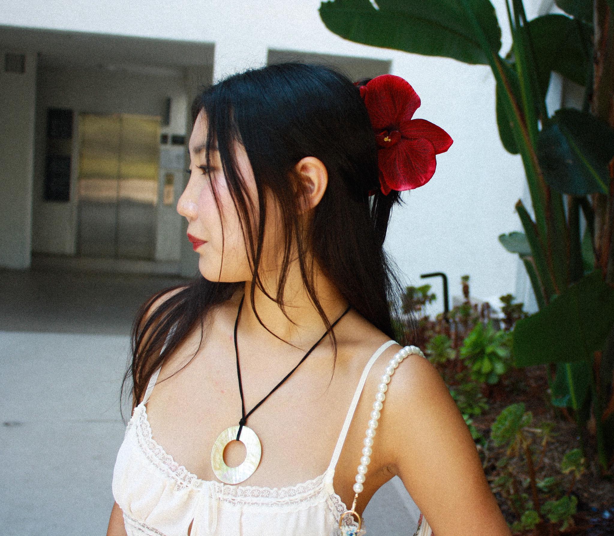 Orchid Hair Claw Clip