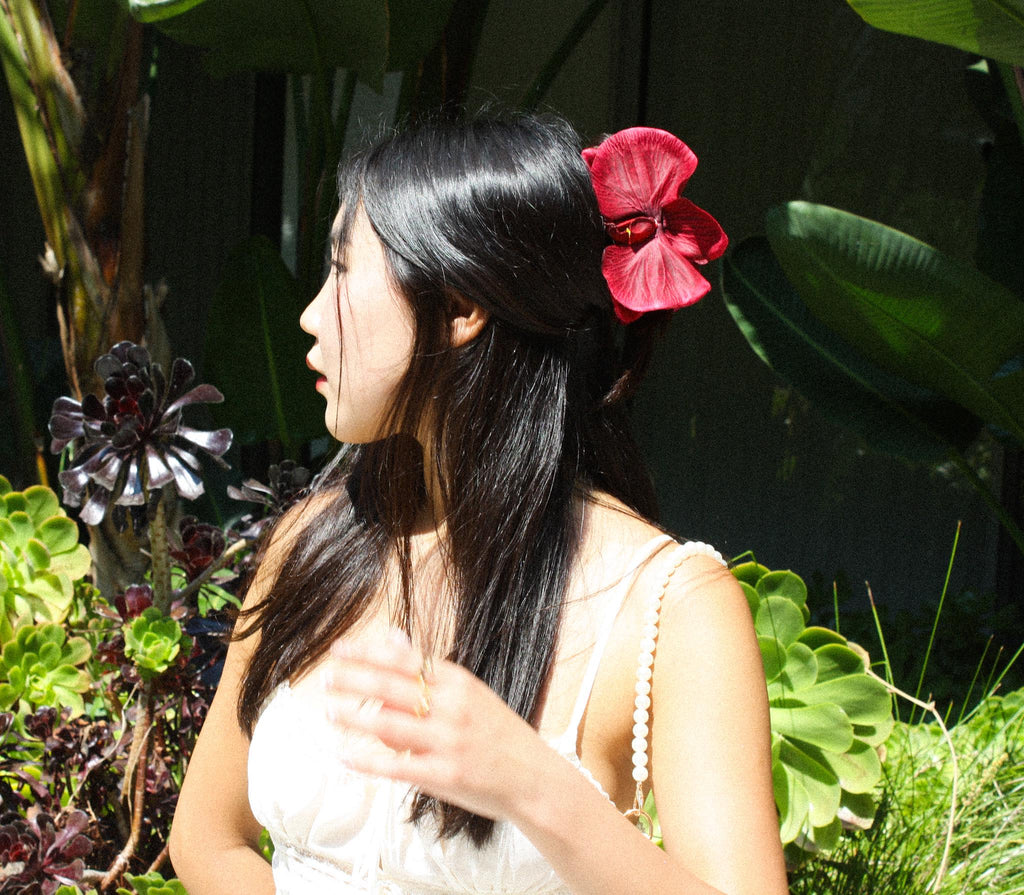 Orchid Hair Claw Clip