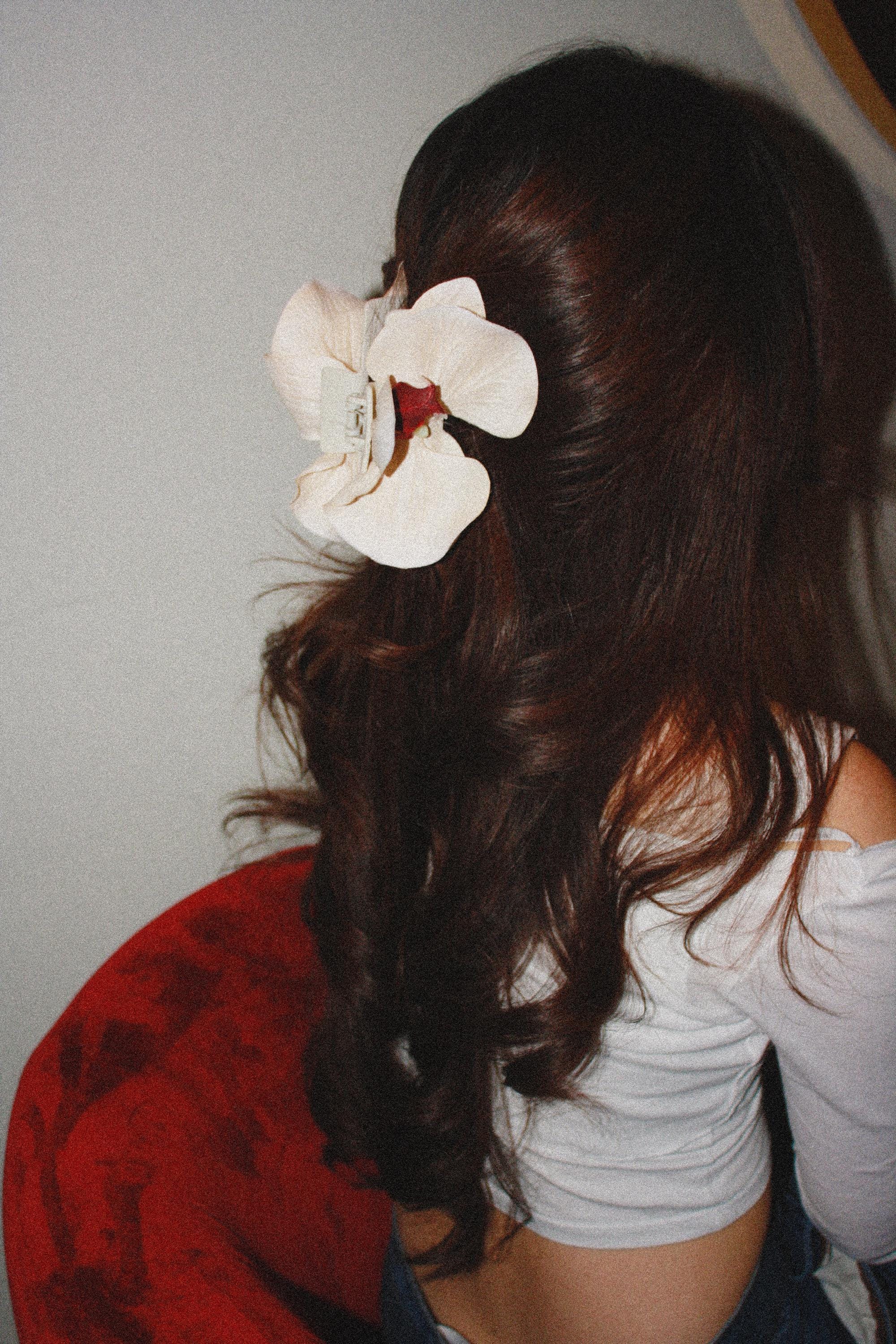 Orchid Hair Claw Clip