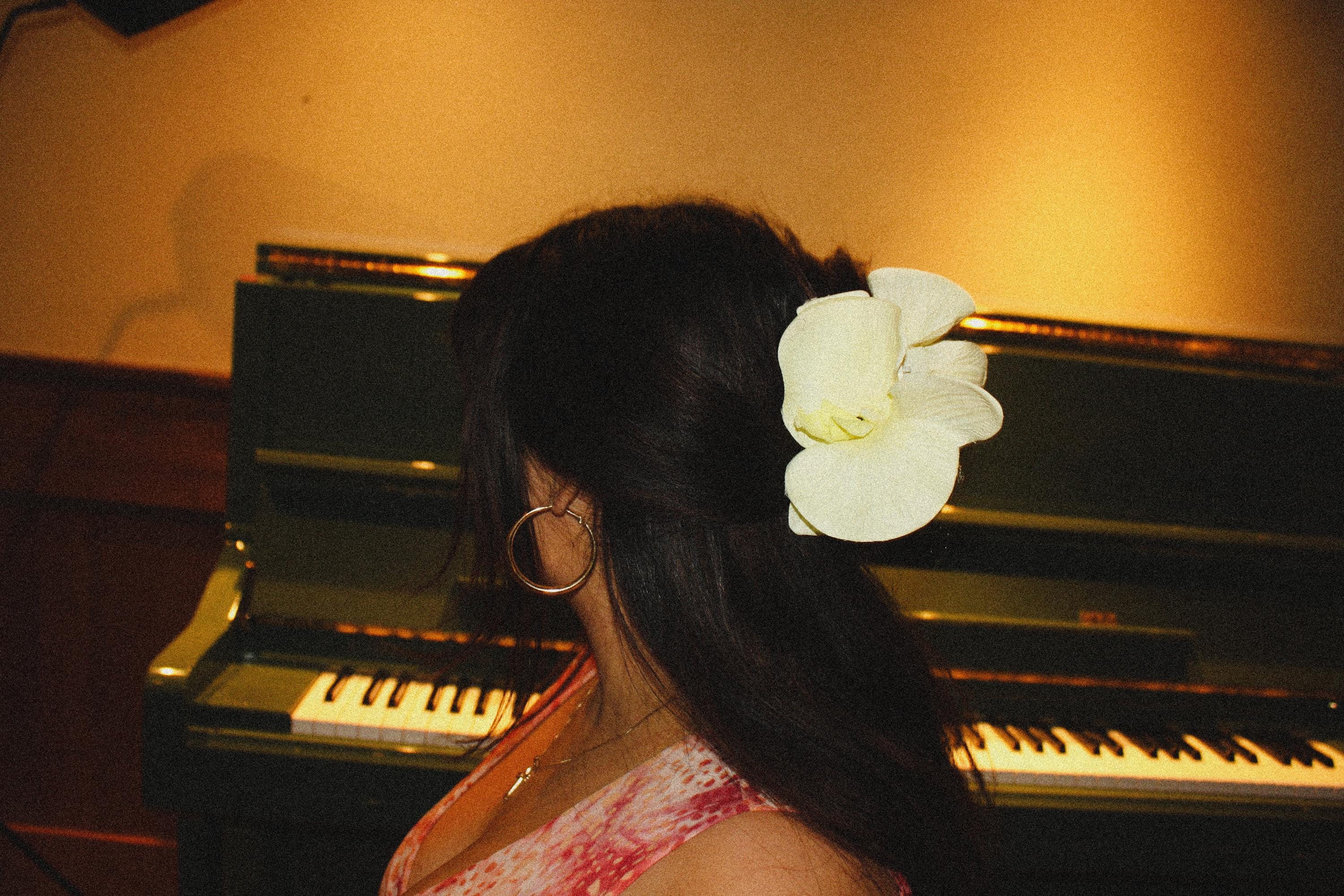 Orchid Hair Claw Clip