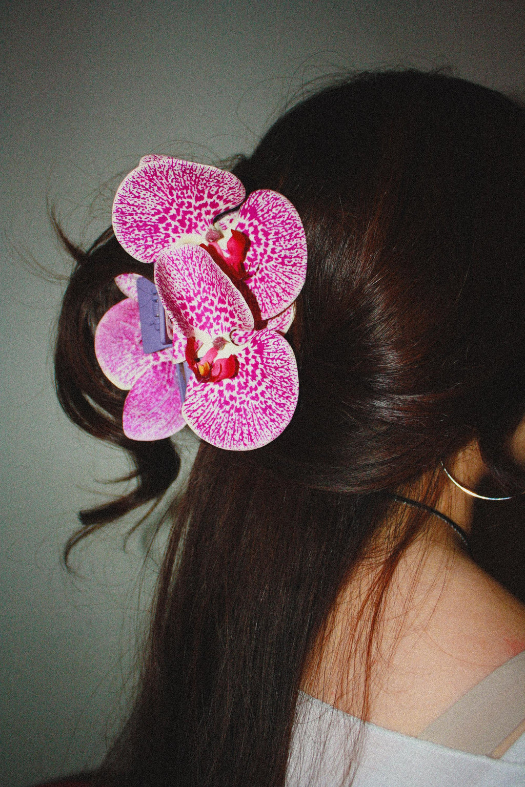 Orchid Hair Claw Clip