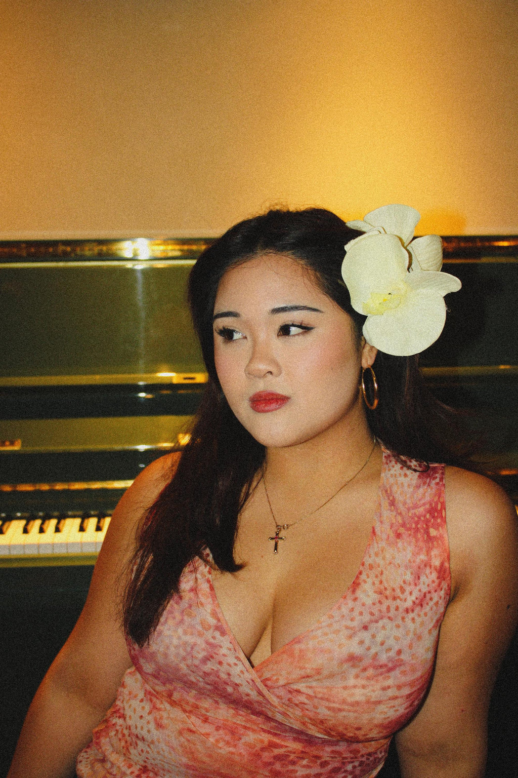 Orchid Hair Claw Clip