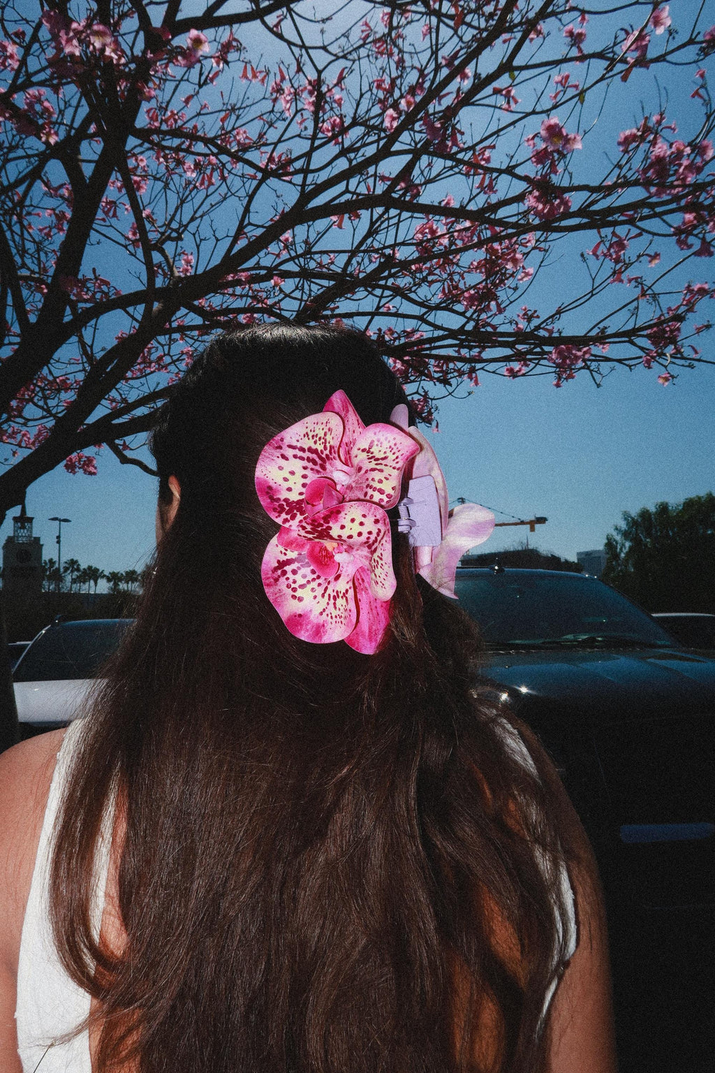 Orchid Hair Claw Clip