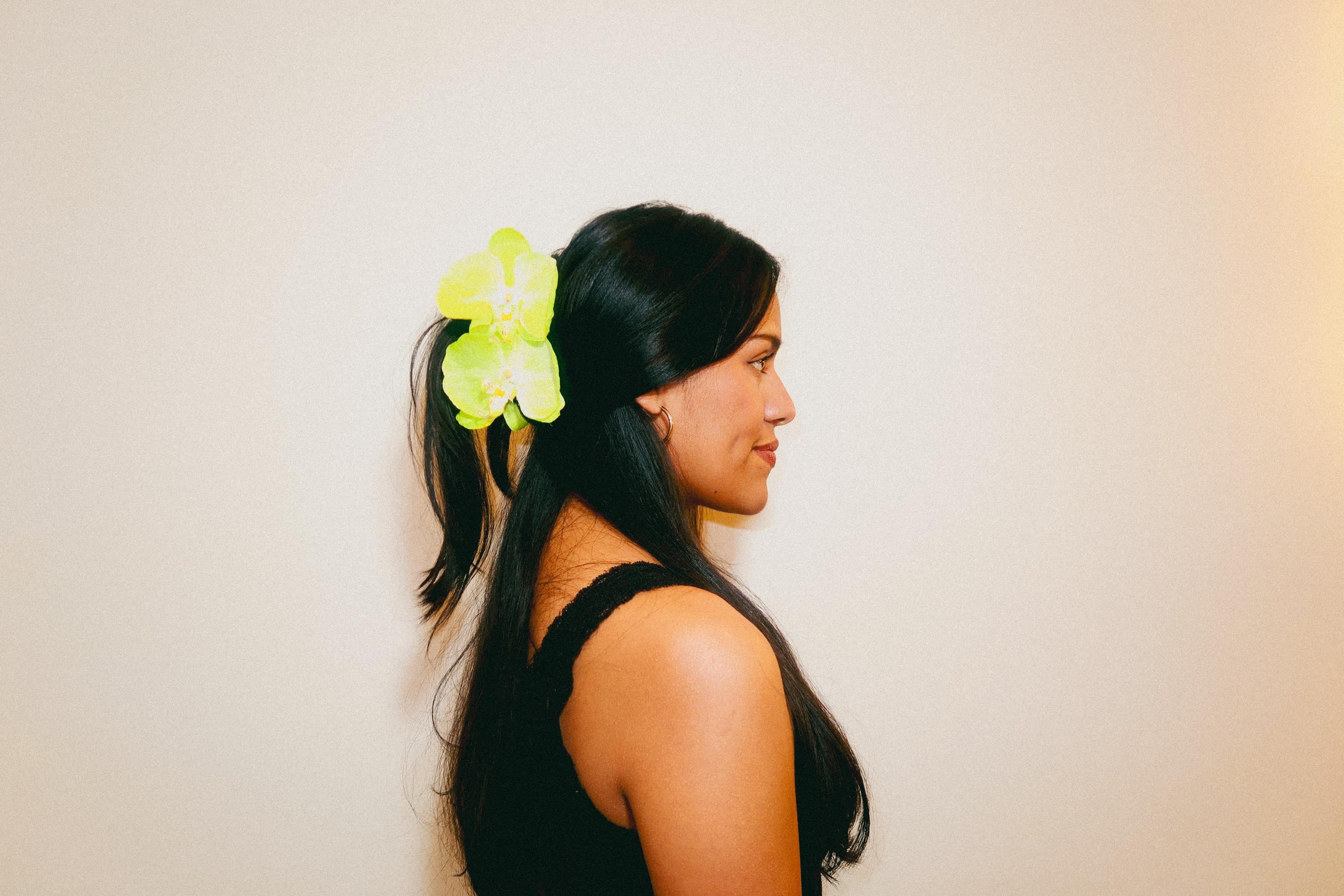 Orchid Hair Claw Clip