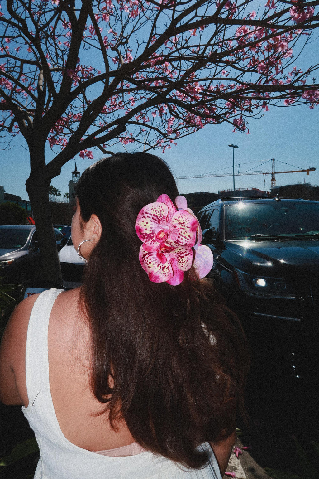 Orchid Hair Claw Clip