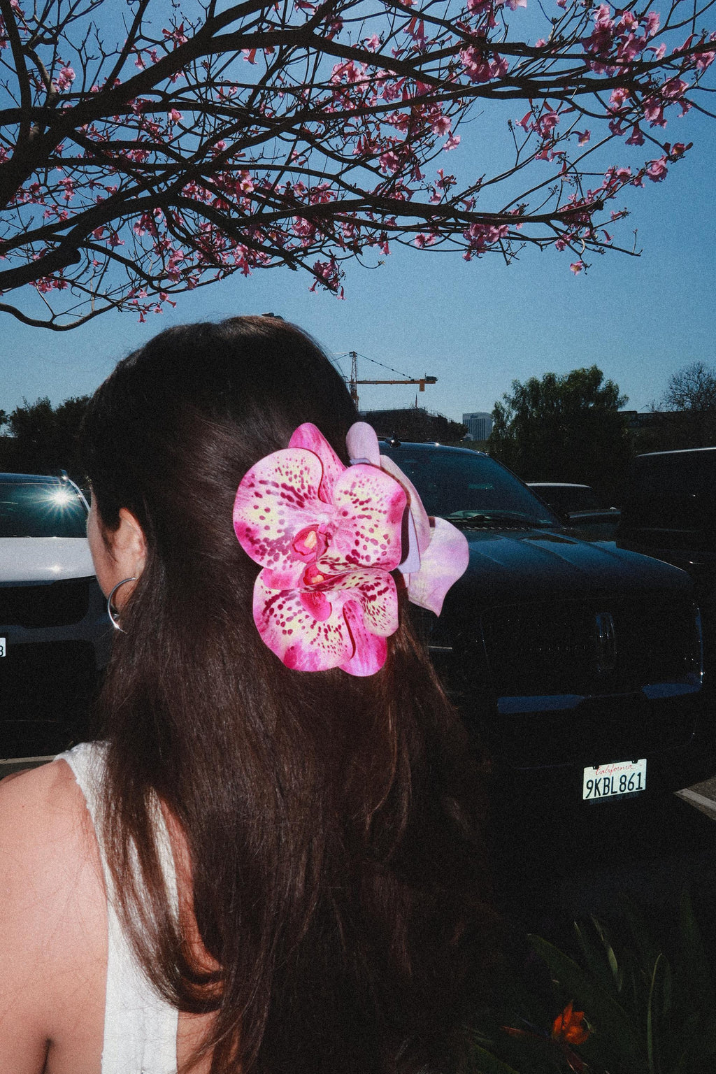 Orchid Hair Claw Clip