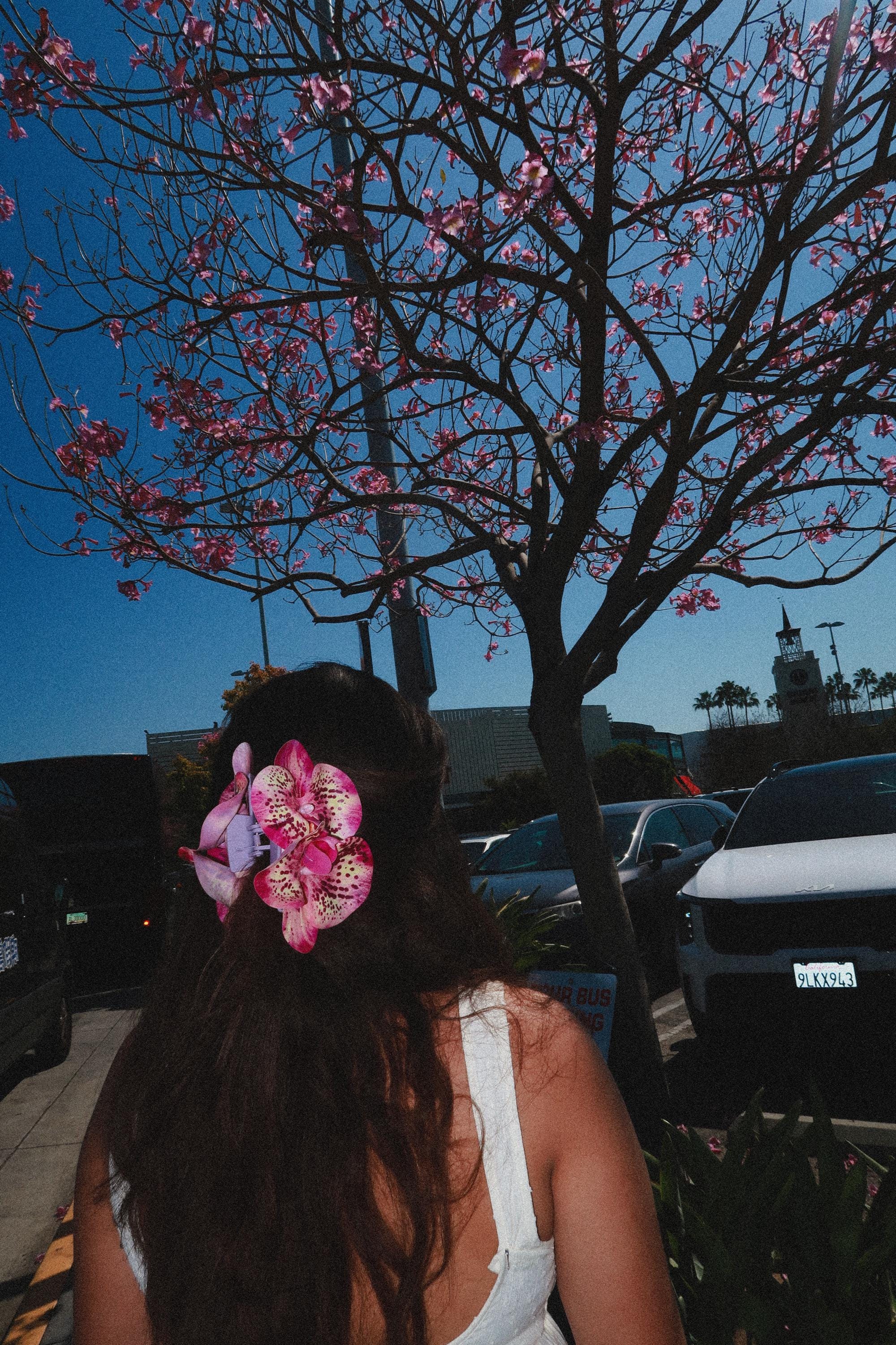 Orchid Hair Claw Clip