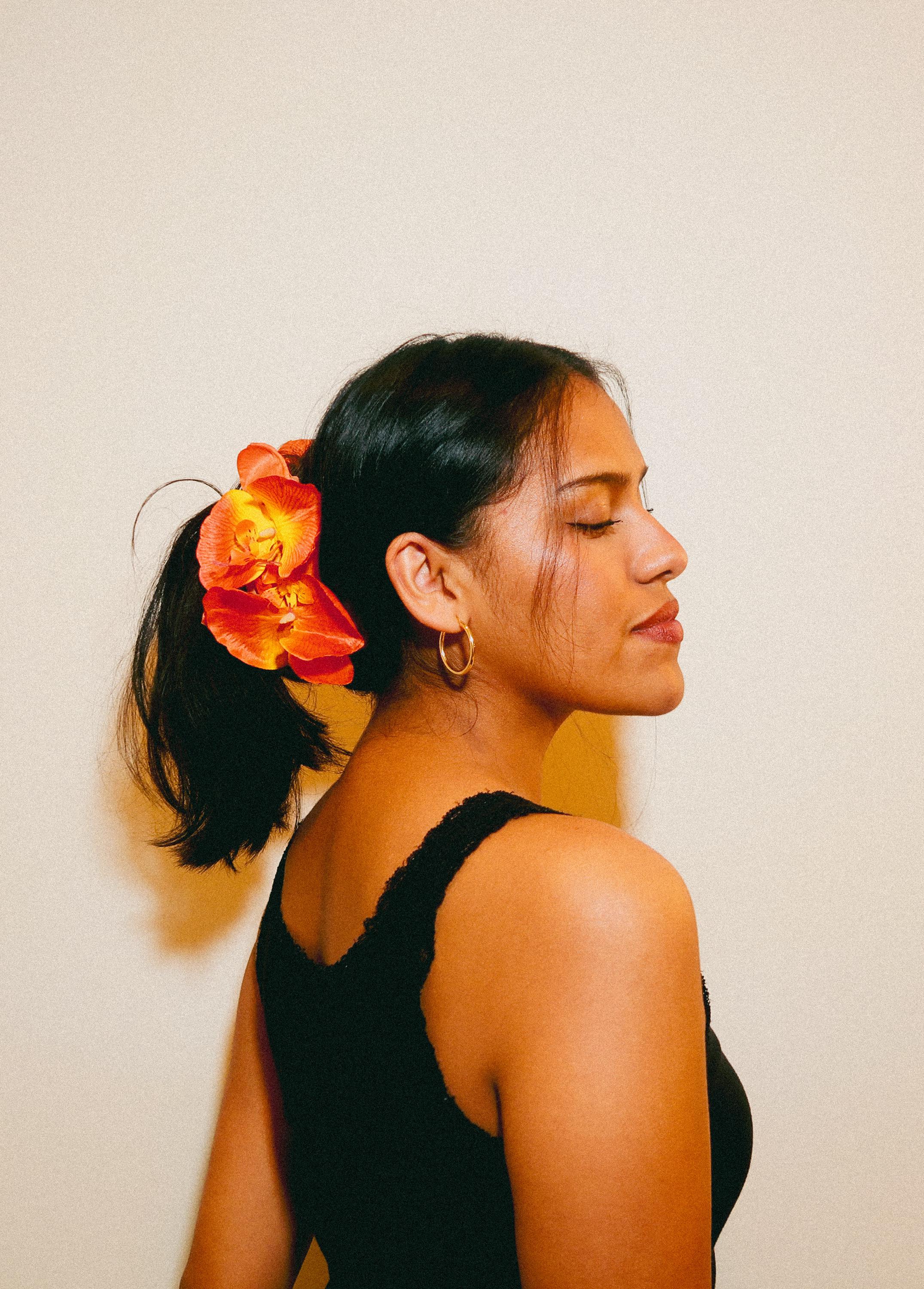 Orchid Hair Claw Clip