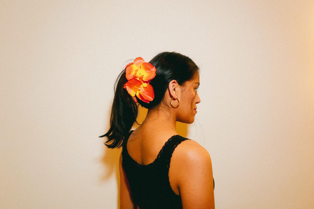 Orchid Hair Claw Clip