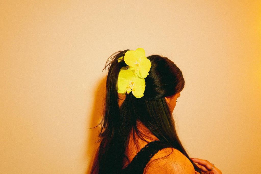 Orchid Hair Claw Clip