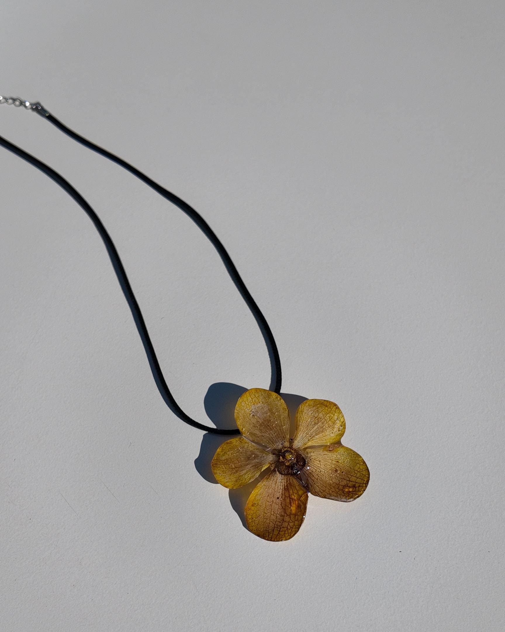 Real Orchid Necklace — Real Orchid Preserved in Resin